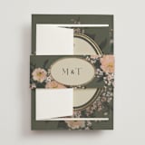 "Madison" - Wedding Invitations in Thyme by Itsy Belle Studio - Assembled with Belly Band