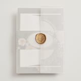 "Madison" - Wedding Invitations in Thyme by Itsy Belle Studio - Assembled with Vellum Wrap and Wax Seal