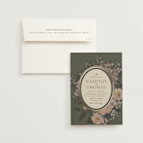 "Madison" - Wedding Invitations in Thyme by Itsy Belle Studio - Invitation with Envelope