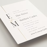 "Linear" - Wedding Invitations in Silk by Laura Hankins - Detail