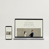 "Foil Botanical Frame" - Wedding Invitations in Taupe by Hannah Williams - FREE Wedding Website
