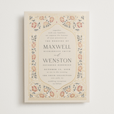 "Timeless Nature" - Wedding Invitations in Champagne by Ana de Sousa - Front