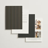 "Timeless Nature" - Wedding Invitations in Ebony by Ana de Sousa - Back of Card Options