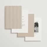 "Timeless Nature" - Wedding Invitations in Champagne by Ana de Sousa - Back of Card Options