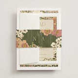 "In The Garden" - Wedding Invitations in Sherbert by Leah Bisch - Assembled with Belly Band