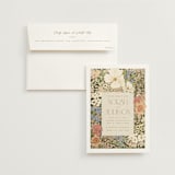 "In The Garden" - Wedding Invitations in Sherbert by Leah Bisch - Invitation with Envelope