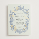 "meet me in the garden" - Wedding Invitations in Cornflower by Grae - Front