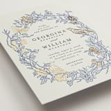 "meet me in the garden" - Wedding Invitations in Cornflower by Grae - Detail