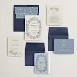 "meet me in the garden" - Wedding Invitations in Cornflower by Grae - Invitation Suite