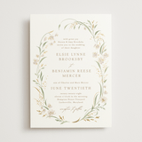 "Meadow" - Wedding Invitations in Spring Mist by Erin L. Wilson - Front