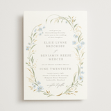 "Meadow" - Wedding Invitations in Blue Bonnet by Erin L. Wilson - Front