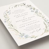 "Meadow" - Wedding Invitations in Blue Bonnet by Erin L. Wilson - Detail