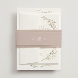 "Meadow" - Wedding Invitations in Spring Mist by Erin L. Wilson - Assembled with Belly Band