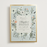"Blue Garden" - Wedding Invitations in Mist by Hannah Williams - Front