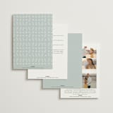 "Blue Garden" - Wedding Invitations in Mist by Hannah Williams - Back of Card Options