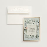 "Blue Garden" - Wedding Invitations in Mist by Hannah Williams - Invitation with Envelope