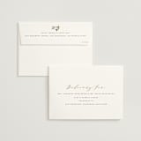 "Floral Border" - Wedding Invitations in Champagne by Leah Bisch - FREE Recipient Addressing