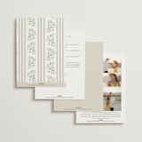 "Shimmering Hydrangeas" - Wedding Invitations in Tea Time by Susan Zinader - Back of Card Options