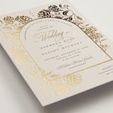 "Shimmering Hydrangeas" - Wedding Invitations in Tea Time by Susan Zinader - Detail