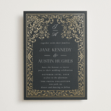 "Regency Grace" - Wedding Invitations in Onyx by Ana de Sousa - Front