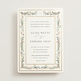 "Blooming Vine" - Wedding Invitations in Blush by Susan Moyal - Front