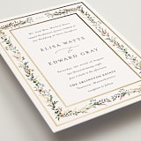 "Blooming Vine" - Wedding Invitations in Blush by Susan Moyal - Detail