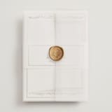 "Blooming Vine" - Wedding Invitations in Blush by Susan Moyal - Assembled with Vellum Wrap and Wax Seal