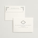 "Floral Romance" - Wedding Invitations in Something Blue by Gwen Bedat - FREE Recipient Addressing