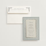 "Floral Romance" - Wedding Invitations in Something Blue by Gwen Bedat - Invitation with Envelope