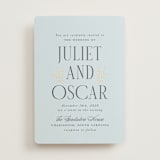 "Enchanted" - Wedding Invitations in Mist by Laura Hankins - Front