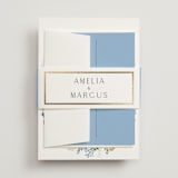 "Garden Whisper" - Wedding Invitations in Coastal by Susan Moyal - Assembled with Belly Band