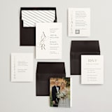 "Initialed" - Wedding Invitations in Chantilly by Jessica Williams - Invitation Suite