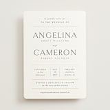 "Sophisticate" - Wedding Invitations in Silk by Kelly Schmidt - Front