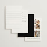 "Sophisticate" - Wedding Invitations in Silk by Kelly Schmidt - Back of Card Options