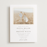 "Regent" - Wedding Invitations in Opal by Robert and Stella - Front