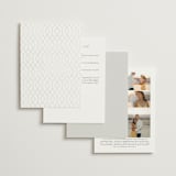 "Regent" - Wedding Invitations in Opal by Robert and Stella - Back of Card Options