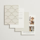 "Curves" - Wedding Invitations in Chiffon by Amy Payne - Back of Card Options