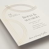 "Curves" - Wedding Invitations in Chiffon by Amy Payne - Detail