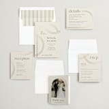 "Curves" - Wedding Invitations in Chiffon by Amy Payne - Invitation Suite