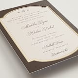 "Arch Frame" - Wedding Invitations in Cognac by Emily Betts - Detail