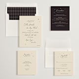 "Written in the Stars" - Wedding Invitations in Noir by Ani Somi - Invitation Suite