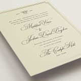 "Honeybee" - Wedding Invitations in Cream by Jennifer Lew - Detail