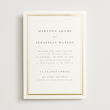 "Hampton" - Wedding Invitations in Chantilly by Wildfield Paper Co - Front