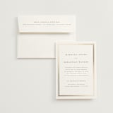 "Hampton" - Wedding Invitations in Chantilly by Wildfield Paper Co - Invitation with Envelope