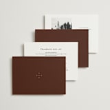 "Sweet Fancy" - Wedding Invitations in Coco by Ani Somi - Back of Card Options