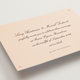"Sweet Fancy" - Wedding Invitations in Coco by Ani Somi - Detail