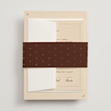 "Sweet Fancy" - Wedding Invitations in Coco by Ani Somi - Assembled with Belly Band