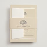 "Cove" - Wedding Invitations in Sand by Jennifer Lew - Assembled with Belly Band