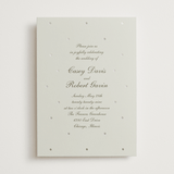 "Pearls" - Wedding Invitations in Fog by Baumbirdy - Front