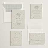 "Pearls" - Wedding Invitations in Fog by Baumbirdy - Invitation Suite